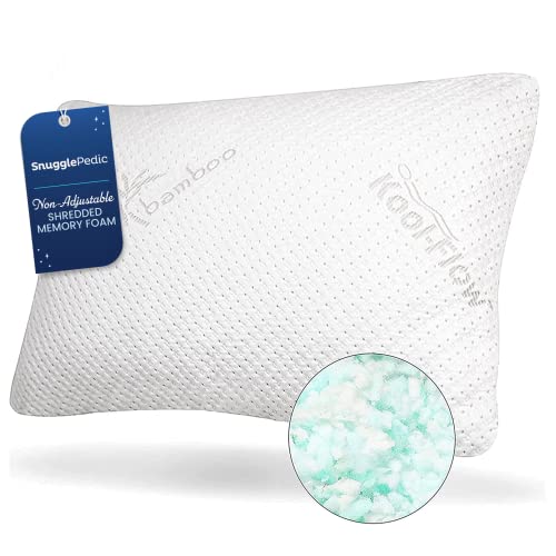 Snuggle-Pedic Ultra-Luxury Bamboo Shredded Memory Foam Pillow