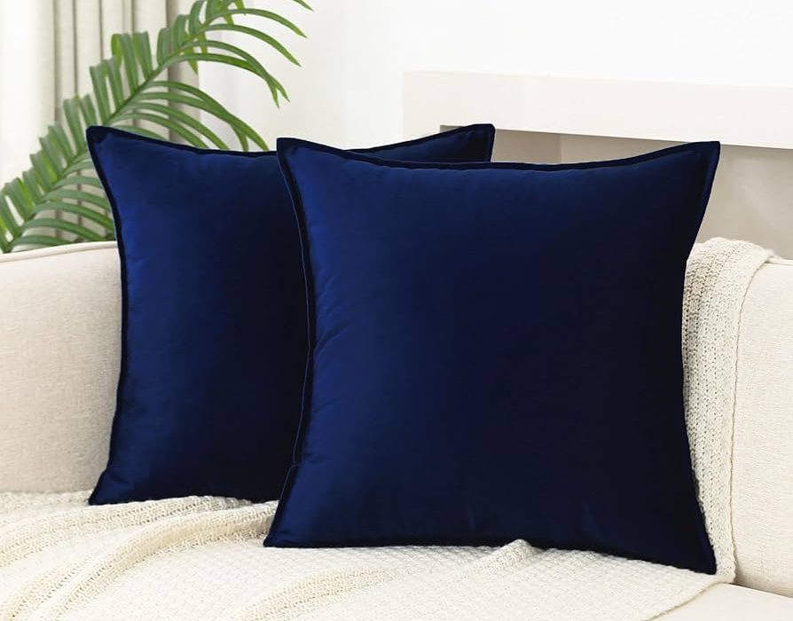 Dark Blue Throw Pillows