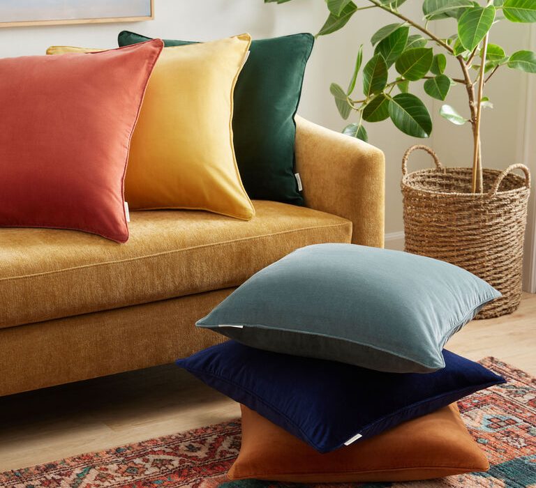 Velvet Throw Pillows